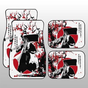 Kenpachi Zaraki Car Floor Mats Custom Japan Style Bleach Car Interior Accessories