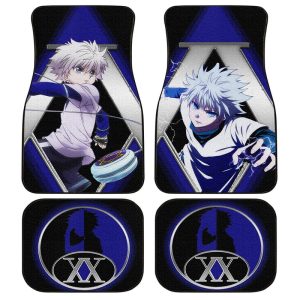 Killua Car Floor Mats Custom Hunter x Hunter Anime Car Interior Accessories