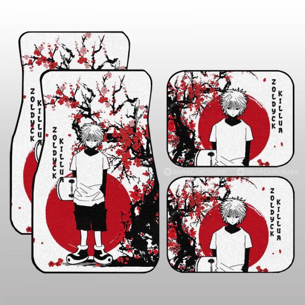 Killua Zoldyck Car Floor Mats Custom Japan Style Car Accessories