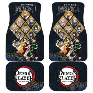 Kimetsu No Yaiba Demon Slayer Car Floor Mats Manga Mixed Anime