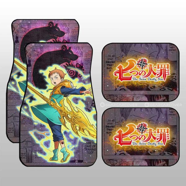 King Car Floor Mats Custom Galaxy Manga Style