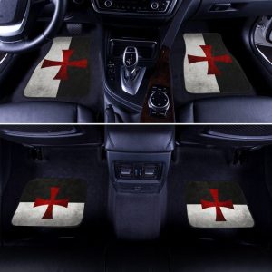 Knight Templar Car Floor Mats Custom Symbol Car Accessories