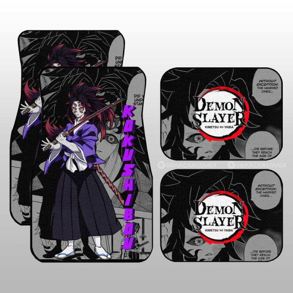 Kokushibou Car Floor Mats Custom Demon Slayer Anime Mix Mangas