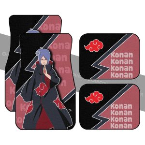 Konan Car Floor Mats Custom Akatsuki Members Anime Car Accessories