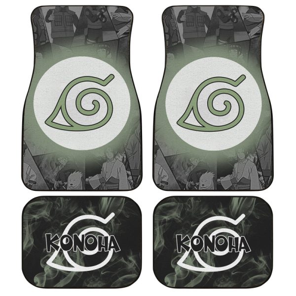 Konohagakure Car Floor Mats Custom Anime Konoha Car Accessories