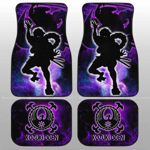 Kozuki Oden Car Floor Mats Custom One Piece Anime Silhouette Style