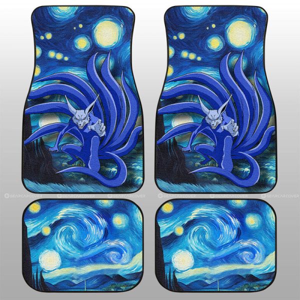 Kurama Car Floor Mats Custom Starry Night Styles