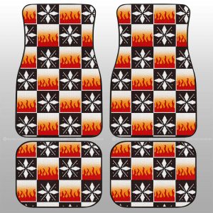 Kyojuro Rengoku Car Floor Mats Custom Anime Car Accessories