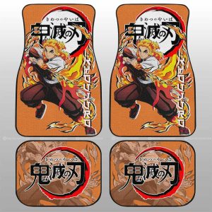 Kyoujuro Rengoku Car Floor Mats Custom Car Accessories