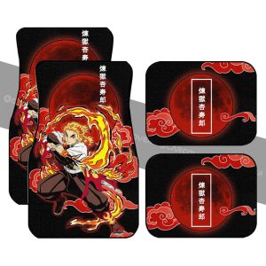 Kyoujurou Rengoku Car Floor Mats Custom Demon Slayer Anime Car Interior Accessories