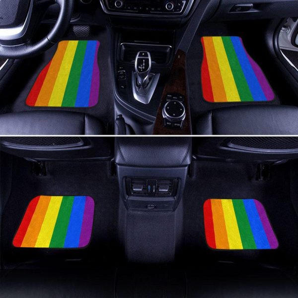 LGBT Car Floor Mats Custom Rainbow Car Accessories