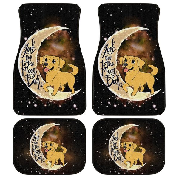 Labrador Retriever Car Floor Mats I Love You To The Moon And Back Idea For Car Accessories