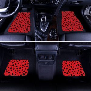 Ladybug Red Black Car Floor Mats Custom Printed Car Accessories