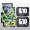 Leafa Car Floor Mats Custom Manga Galaxy Style