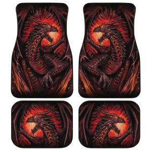 Legendary Creature Dragon Car Floor Mats Custom Cool Car Accessories Gift Idea