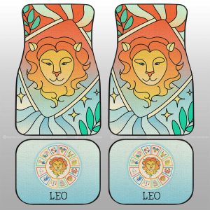 Leo Colorful Car Floor Mats Custom Zodiac Car Accessories