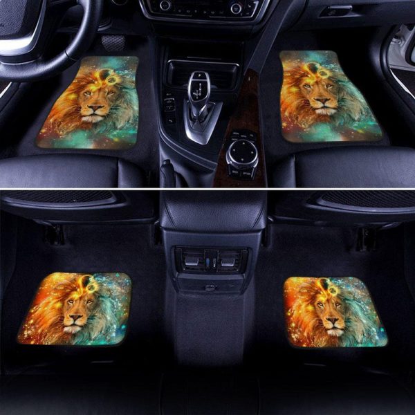 Leo Zodiac Car Floor Mats Custom Lion Car Accessories