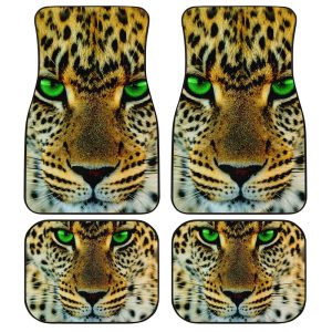 Leopard Car Floor Mats Custom Wild Animal Car Interior Accessories