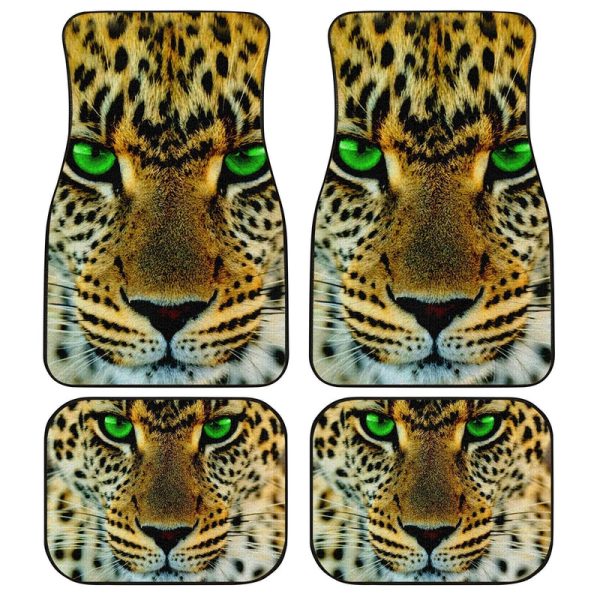 Leopard Car Floor Mats Custom Wild Animal Car Interior Accessories