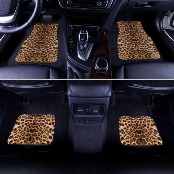 Leopard Car Floor Mats Printed Custom Animal Skin Car Accessories