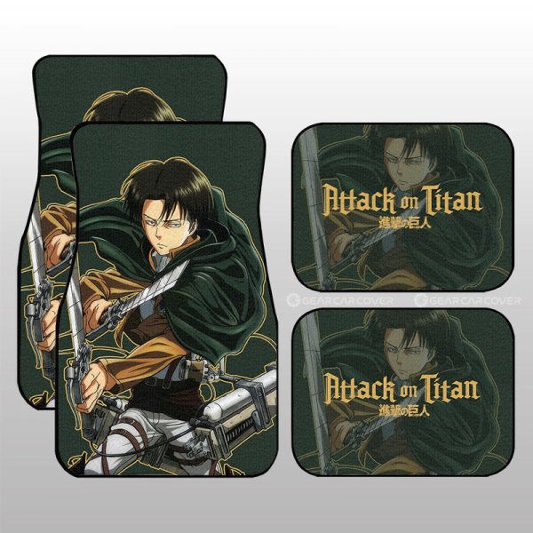 Levi Ackerman Car Floor Mats Custom Attack On Titan Anime