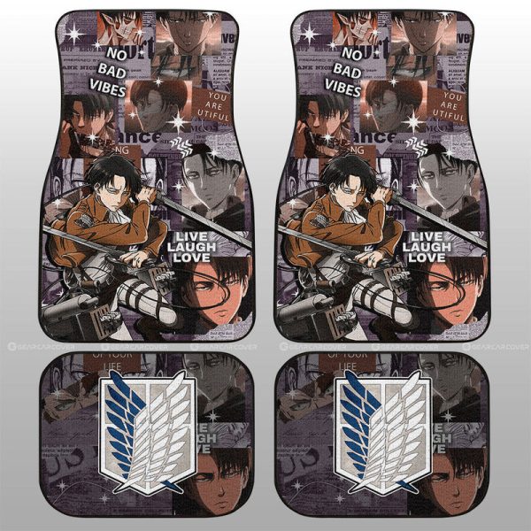 Levi Ackerman Car Floor Mats Custom Car Interior Accessories