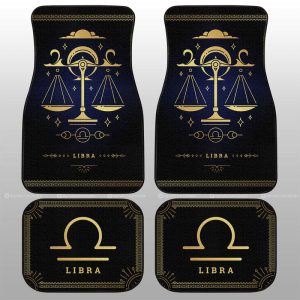 Libra Car Floor Mats Custom Zodiac Car Accessories