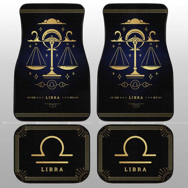 Libra Car Floor Mats Custom Zodiac Car Accessories