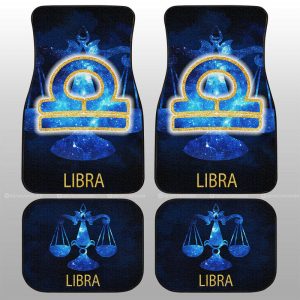 Libra Car Floor Mats Custom Zodiac Car Accessories