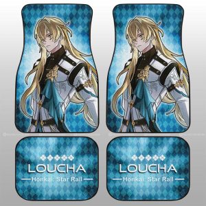 Loucha Car Floor Mats Custom Honkai Star Rail Car Accessories