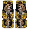 Lovely Sunflower Beagle Car Floor Mats Idea Car Accessories For Beagle Owners