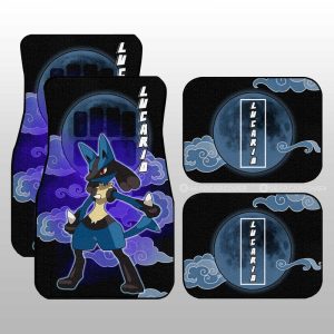 Lucario Car Floor Mats Custom Anime Car Accessories For Anime Fans