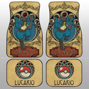 Lucario Car Floor Mats Custom Car Interior Accessories