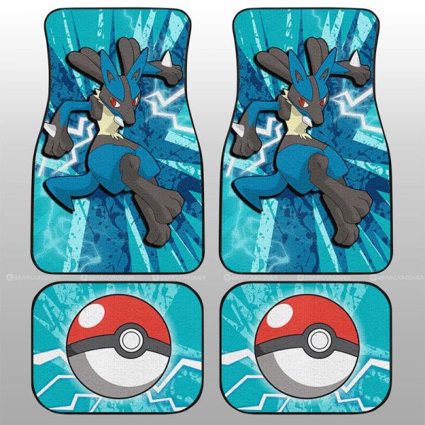 Lucario Car Floor Mats Custom Car Interior Accessories