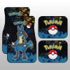 Lucario Car Floor Mats Custom Tie Dye Style Anime Car Accessories