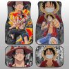 Luffy And ACE Car Floor Mats Custom Car Accessories