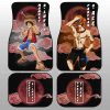 Luffy And Ace Car Floor Mats Custom For Fans