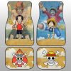 Luffy And Ace Car Floor Mats Custom Map Car Accessories For Fans