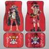 Luffy And Ace Car Floor Mats Custom Red Car Accessories