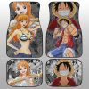 Luffy And Nami Car Floor Mats Custom One Piece Anime Car Accessories