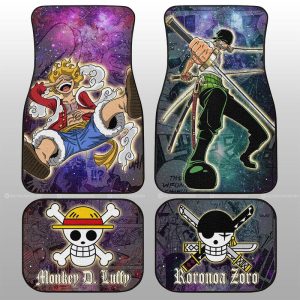 Luffy And Zoro Car Floor Mats Custom Car Accessories Manga Galaxy Style