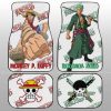 Luffy And Zoro Car Floor Mats Custom One Piece Anime