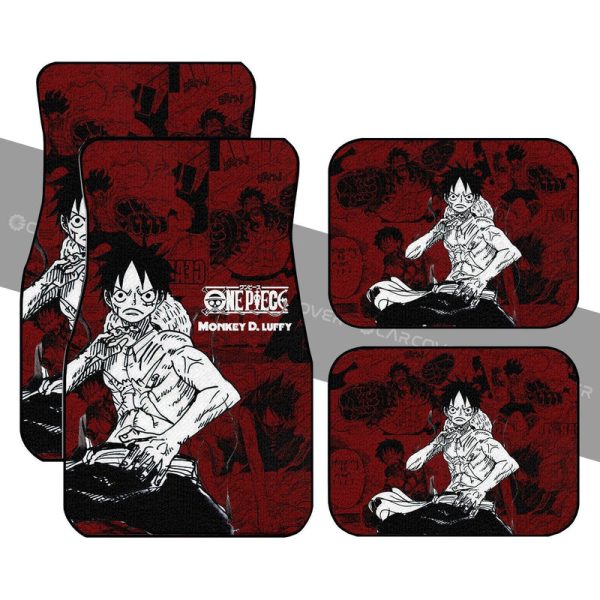 Luffy Car Floor Mats Custom Anime Mix Manga One Piece Car Interior Accessories