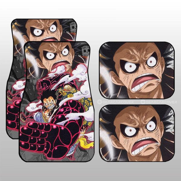 Luffy Gear 4 Car Floor Mats Custom One Piece Anime Car Accessories