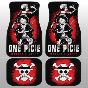 Luffy x Zoro Car Floor Mats Custom Car Accessories