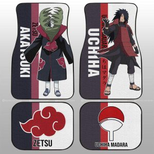 Madara And Zetsu Car Floor Mats Custom Car Accessories For Fans