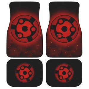 Madara Eternal Mangekyou Car Floor Mats Custom Sharingan Anime Car Accessories