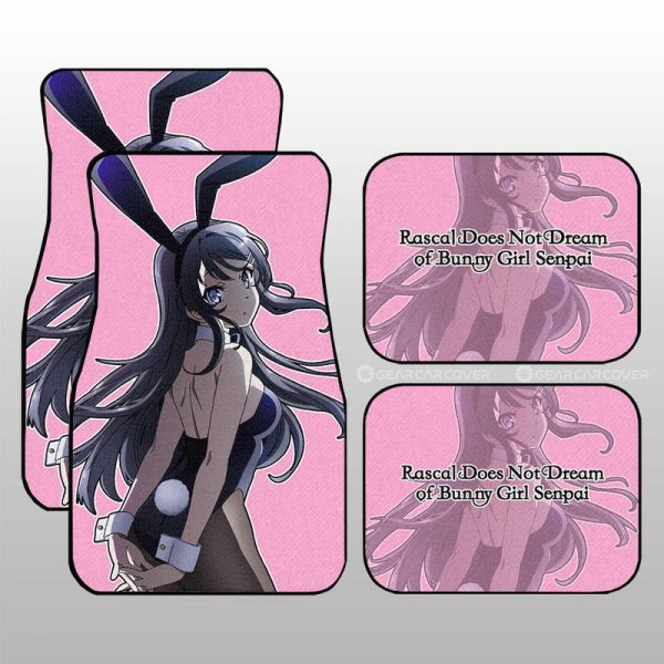 Mai Sakurajima Car Floor Mats Custom Bunny Girl Senpai