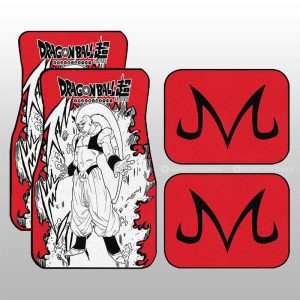 Majin Buu Car Floor Mats Custom Car Accessories Manga Style For Fans