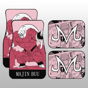 Majin Buu Car Floor Mats Custom Manga Color Style